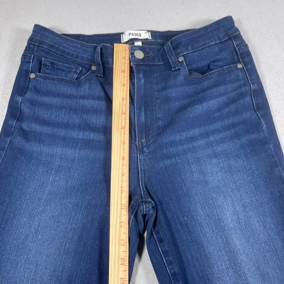 Paige Jeans Women 30 Hoxton Slim Straight Dark Wash‎ Stretch Denim Casual - Picture 5 of 11